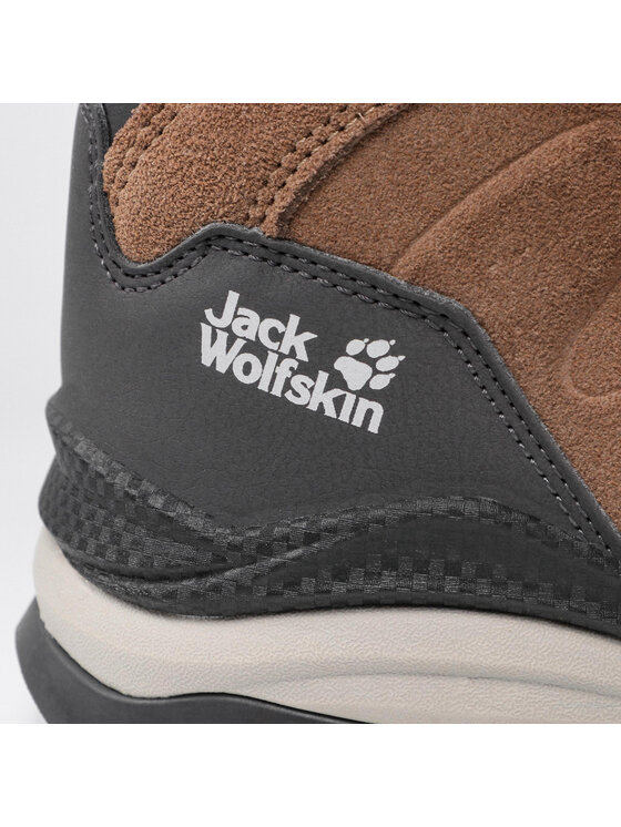 Jack Wolfskin Trekingová obuv Jack Wolfskin Refugio Texapore Mid W 4050871 Hnedá