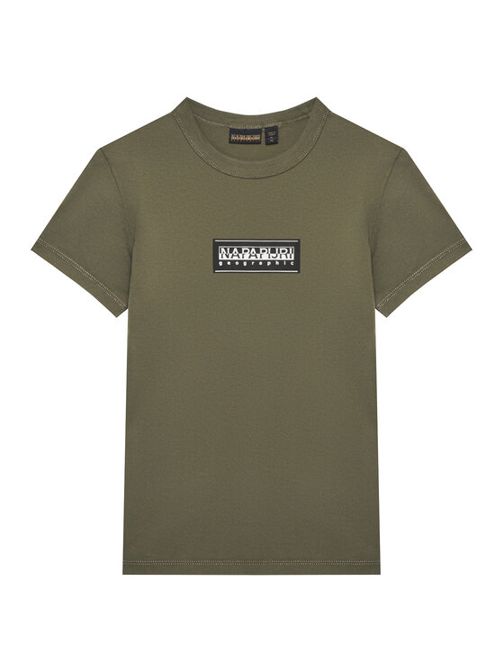 Napapijri Napapijri T-shirt S-Chamois NP0A4HYL D Verde Regular Fit
