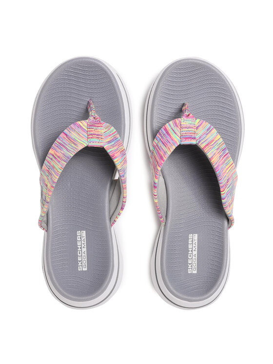 Skechers Čības uz pirksta Skechers Go Walk 5 140087/GMLT Pelēks