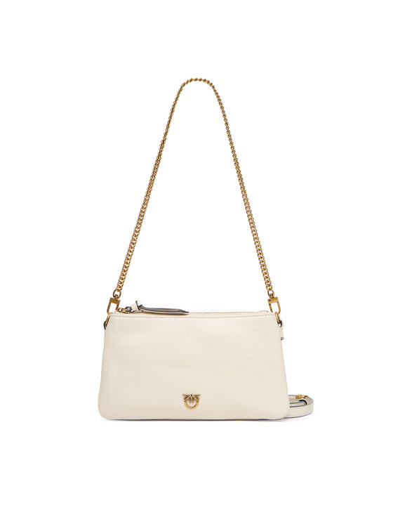 PINKO Дамска чанта PINKO Double Mini Al 25-26 PLTT 105359 A0QO Бял