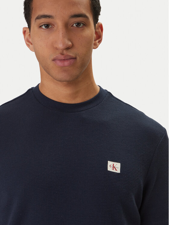 Calvin Klein Jeans Calvin Klein Jeans Camiseta Waffle Badge LV04RD008G Azul marino Regular Fit