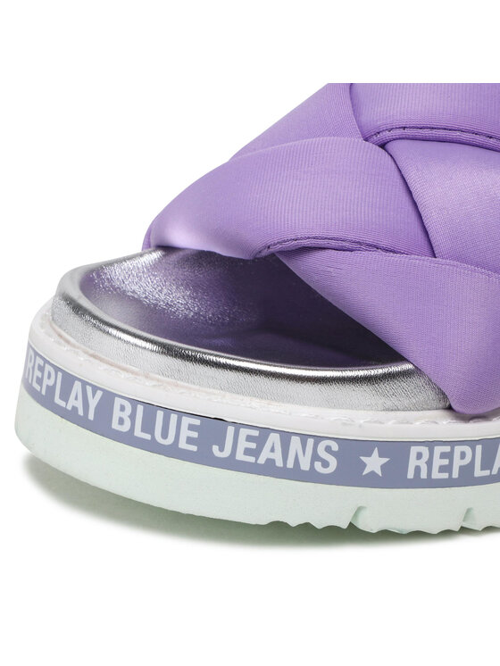 REPLAY Παντόφλες Replay Muddy Braid GWF81.000.C0021T Μωβ