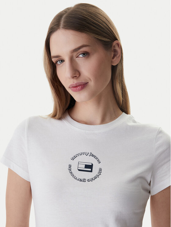 Tommy Jeans Tommy Jeans Camiseta DW0DW22273 Blanco Slim Fit