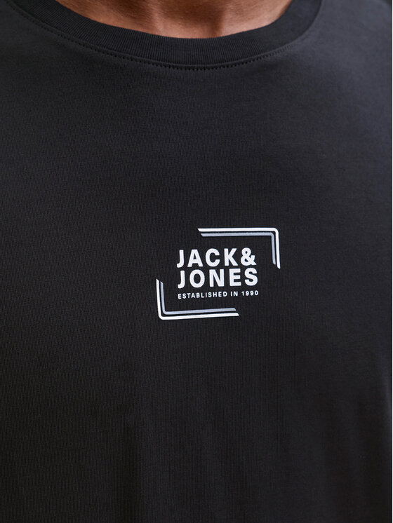 Jack & Jones Jack & Jones Marškinėliai Corp Graphic 12268415 Juoda Regular Fit