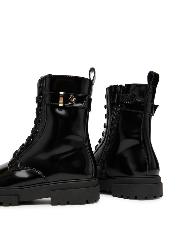 Tommy Hilfiger Žygio batai Tommy Hilfiger Lace-Up Bootie T4A5-34028-1453 S Juoda