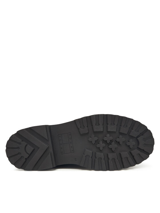 Tommy Jeans Botines planos Tommy Jeans Tjm Lace Up Rubberized EM0EM01628 Negro