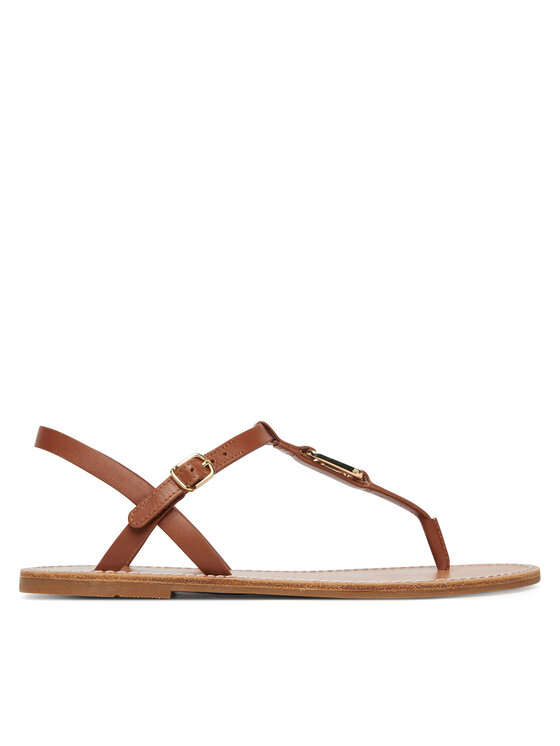 Tommy Hilfiger Sandalias Tommy Hilfiger Leather Thong Sandal FW0FW09127 Marrón