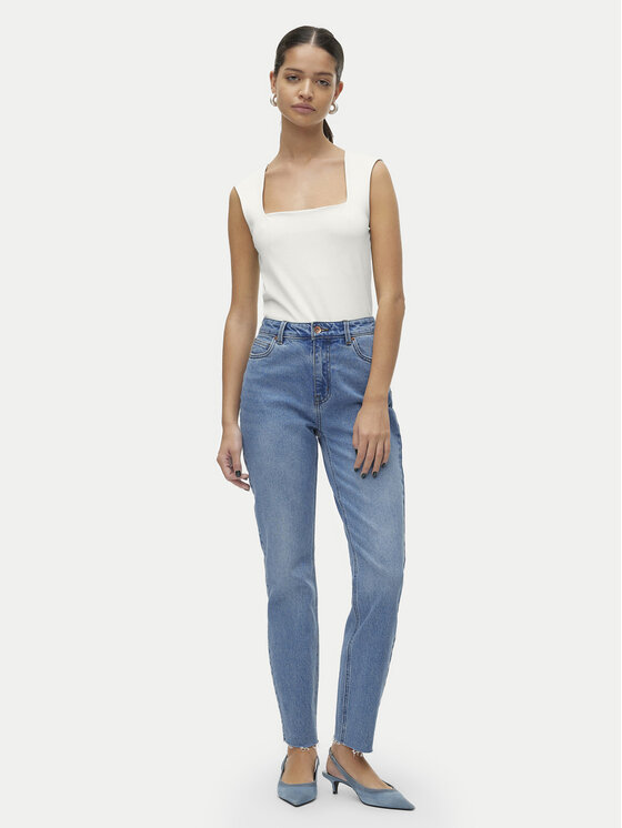 Vero Moda Vero Moda Τοπ Million 10312751 Λευκό Slim Fit