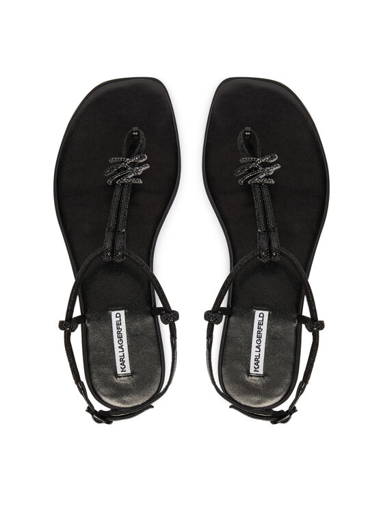 KARL LAGERFELD Босоніжки KARL LAGERFELD Olympia II KL87416 Чорний