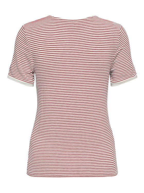 ONLY ONLY Camiseta Tine 15315406 Rojo Regular Fit