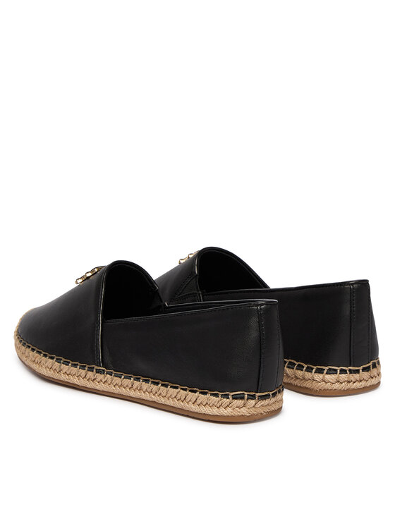 Tommy Hilfiger Espadrilky Tommy Hilfiger Th Logo Leather Espadrille FW0FW09246 Černá