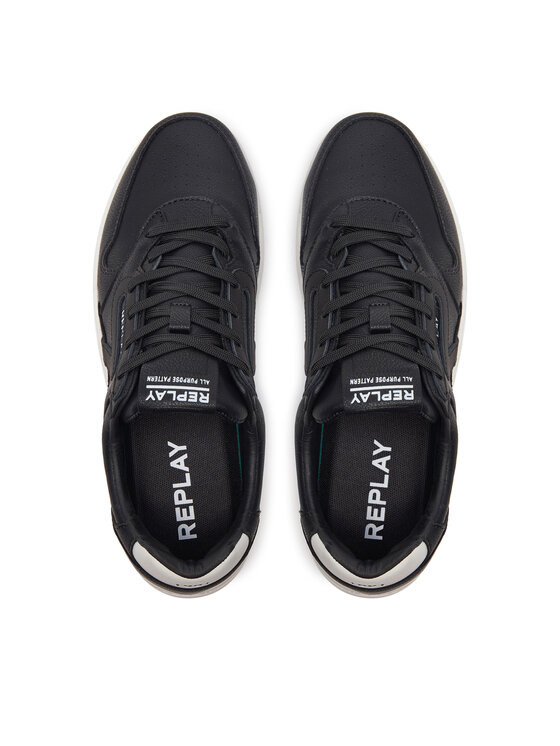 Replay Mens Gmz4s Trainer Sporty In Off White Green