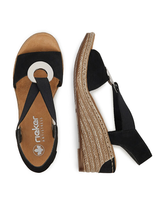 Rieker Sandali Rieker 624H6-00 Nero