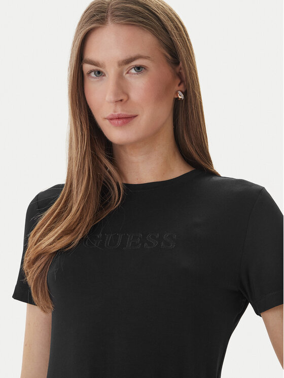 Guess Guess Футболка O6GI00 KBF92 Чорний Regular Fit