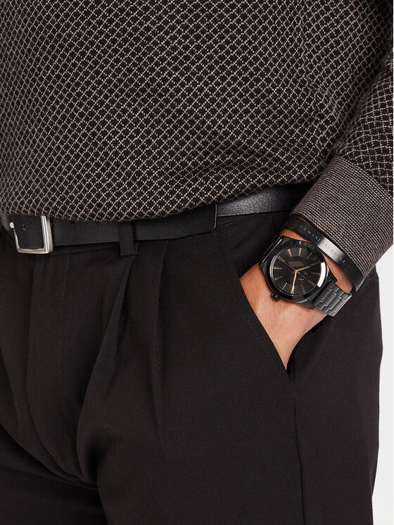 Armani Exchange Pulkstenis Armani Exchange Active AX7102 Melns