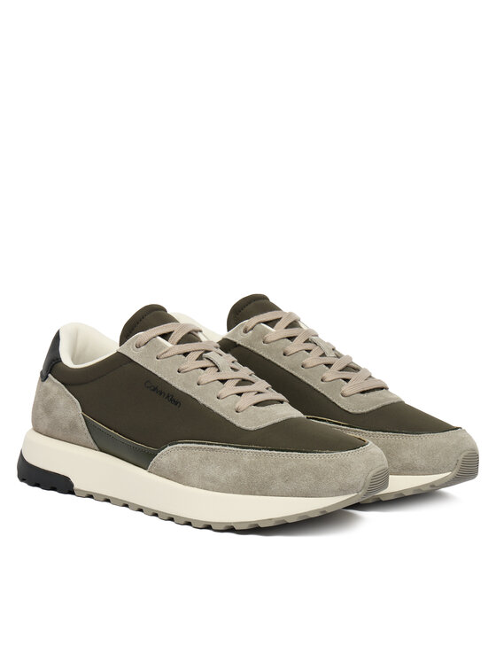 Calvin Klein Sneakersy Calvin Klein Low Top Lace Up Repreve Mix HM0HM01714 Zelená