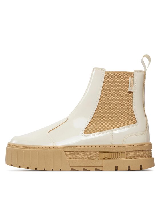 Puma Kotníková obuv s elastickým prvkem Puma Mayze Chelsea Jelly Wns 393626 03 Bílá