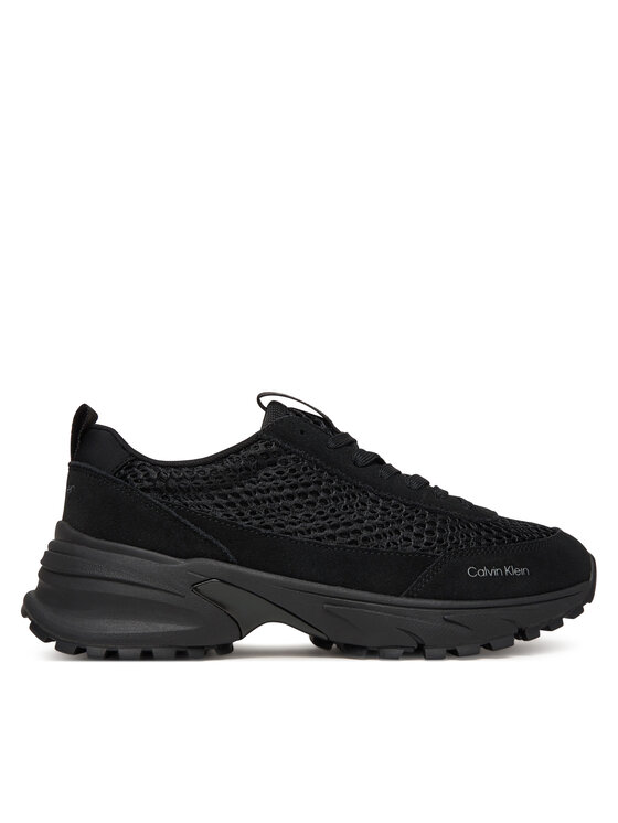 Calvin Klein Сникърси Calvin Klein Hike Runner Lace Up Techmix YW0YW02030 Черен