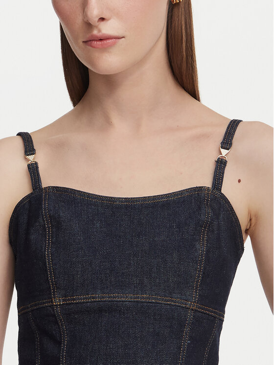 Guess Guess Top W6YH15 D1351 Azul marino Slim Fit