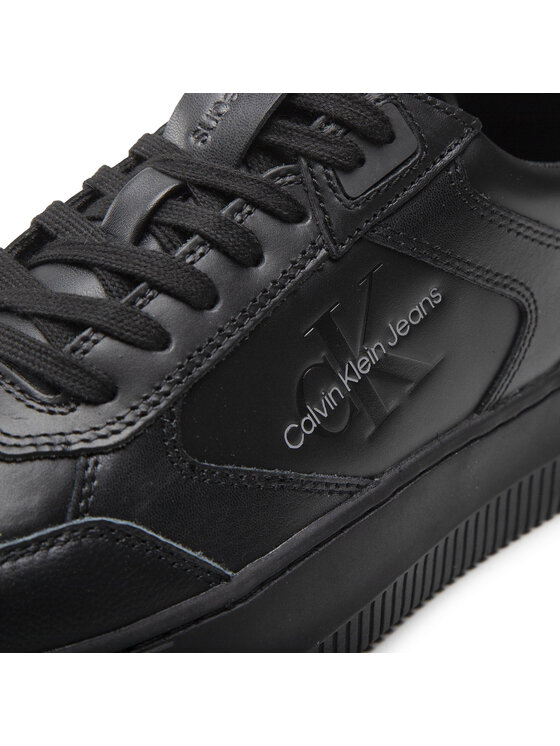 Calvin Klein Jeans Сникърси Calvin Klein Jeans Chunky Cupsole Laceup Lth Mono YM0YM00550 Черен