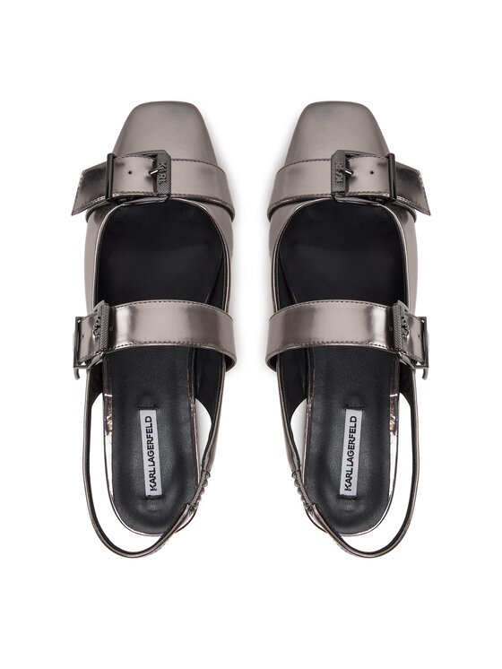 KARL LAGERFELD Балетки KARL LAGERFELD Konnie KL40186A Срібний