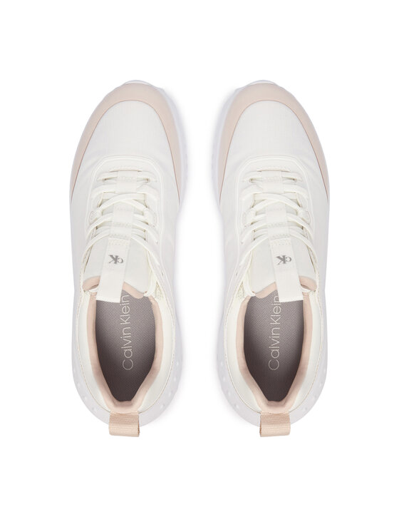 Calvin Klein Jeans Sneakersy Calvin Klein Jeans Eva Runner Laceup Sock Mat Mix YW0YW02064 Biały