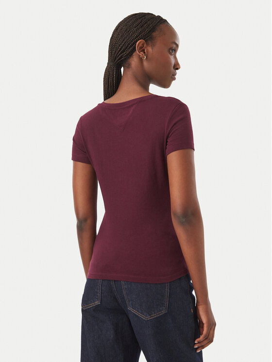 Tommy Jeans Tommy Jeans Camiseta DW0DW20458 Violeta Slim Fit