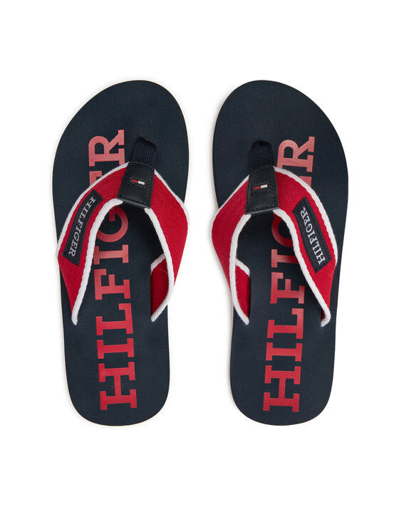 Tommy Hilfiger Žabky Tommy Hilfiger Patch Hilfiger Beach Sandal FM0FM05024 Červená