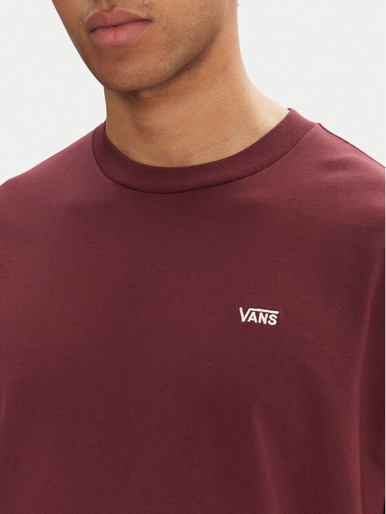 Vans Vans T-shirt Left Chest II VN000P1P Tamnocrvena Loose Fit