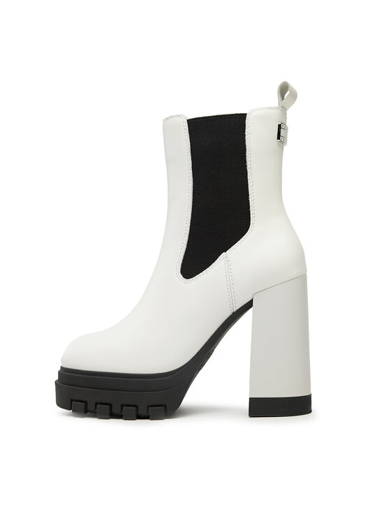 Tommy Jeans Aulinukai Tommy Jeans Tjw High Heel Chelsea EN0EN02306 Balta