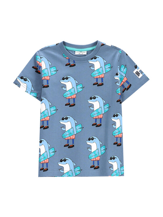 Coccodrillo Coccodrillo Футболка WC5143203HBK Голубий Regular Fit