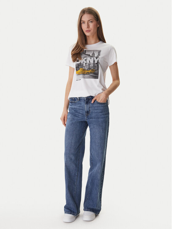 DKNY DKNY Camiseta DJ6T1748 Blanco Regular Fit