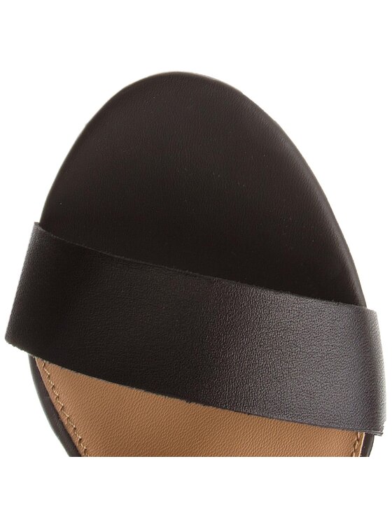 Tommy Hilfiger Sandali Tommy Hilfiger Feminine Heel Oversized Buckle FW0FW02578 Nero