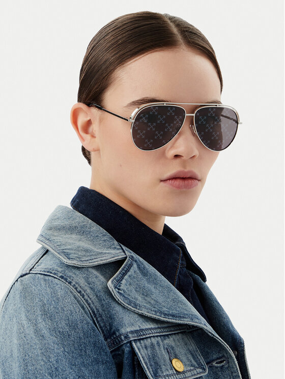 Off-White Сонцезахисні окуляри Off-White OERI14K Срібний