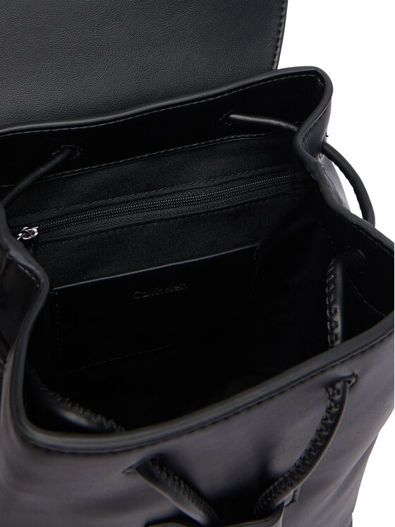 Calvin Klein Rucsac Calvin Klein Bold Ck Flap Mini Backpack LV04F3893G Negru