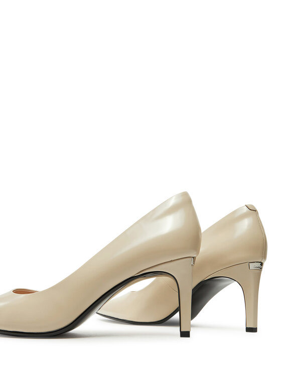 Calvin Klein Augstpapēžu kurpes Calvin Klein Heel Pump 70 - Brush L HW0HW02446 Bēšs