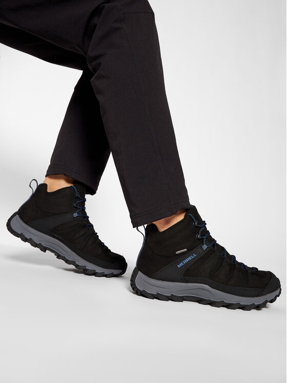 Merrell Pārgājienu apavi Merrell Ontonagon Peak Mid Wp J035243 Melns