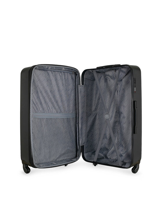 Semi Line Veľký kufor Semi Line T5925-3 Čierna