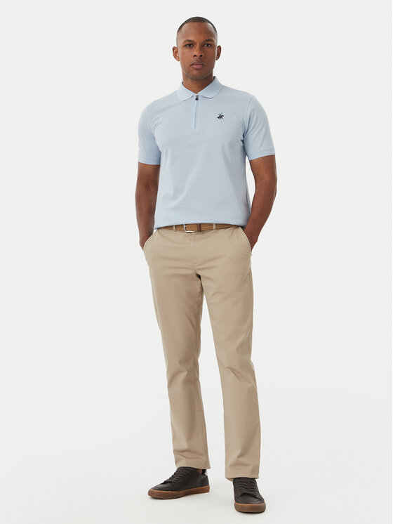 Beverly Hills Polo Club Beverly Hills Polo Club Поло M2734 Світло-синій Regular Fit