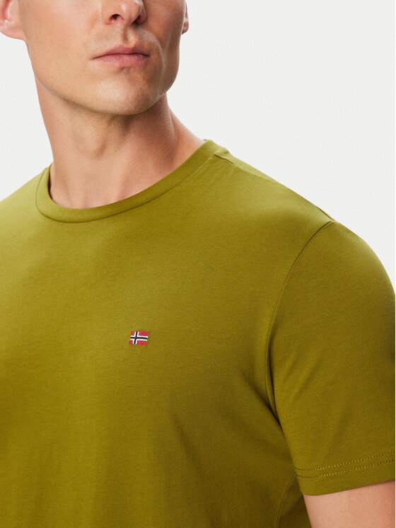 Napapijri Napapijri Camiseta Salis Ss NP0A4H8D Caqui Regular Fit