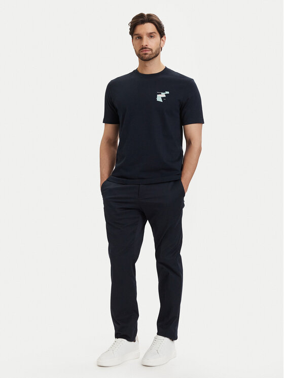 BOSS BOSS Camiseta Movement 50561872 Azul marino Regular Fit