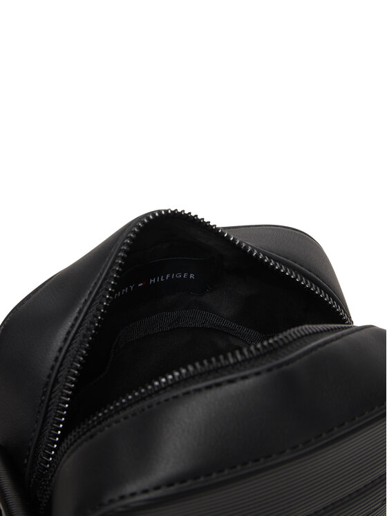 Tommy Hilfiger Taška cez rameno Tommy Hilfiger Th Corp Mini Reporter AM0AM14020 Čierna