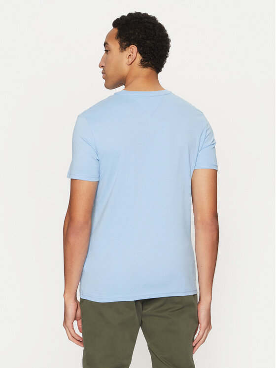 Tommy Jeans Tommy Jeans Marškinėliai Jaspe DM0DM20363 Žydra Slim Fit