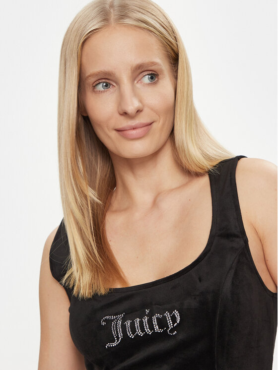 Juicy Couture Juicy Couture Top Camina JCWCT23305 Črna Slim Fit