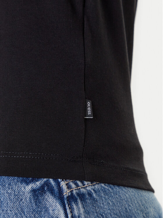 Guess Jeans Guess Jeans Футболка W4YI04 J1314 Чорний Slim Fit