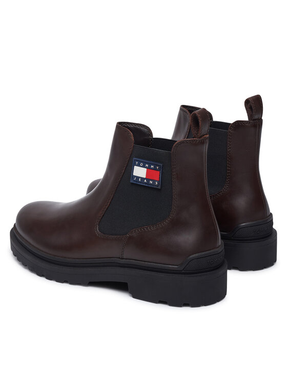 Tommy Jeans Botines Chelsea Tommy Jeans Tjm Leather Chelsea Boot EM0EM01448 Marrón