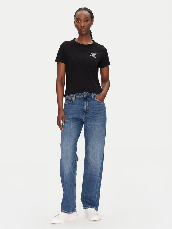 BOSS BOSS Marškinėliai C_Elogo_21 50540260 Juoda Slim Fit