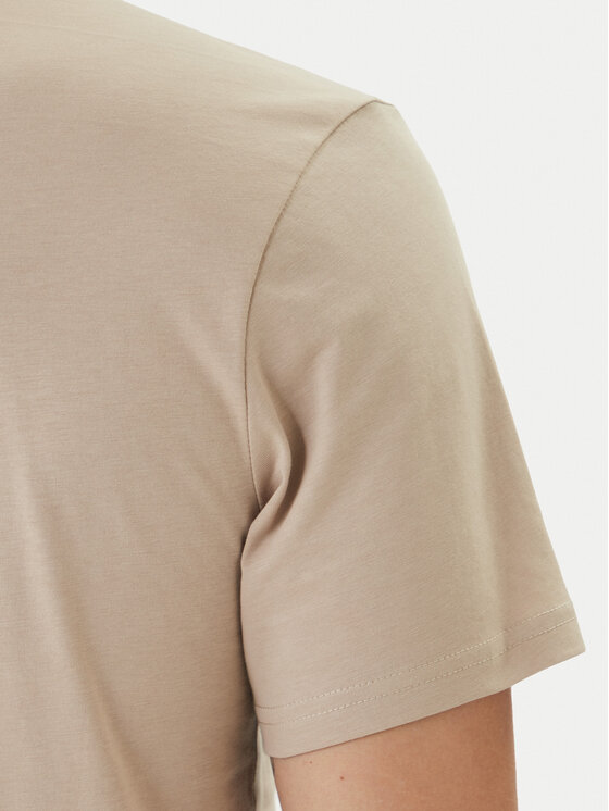 BOSS BOSS Camiseta 50491706 Beis Regular Fit