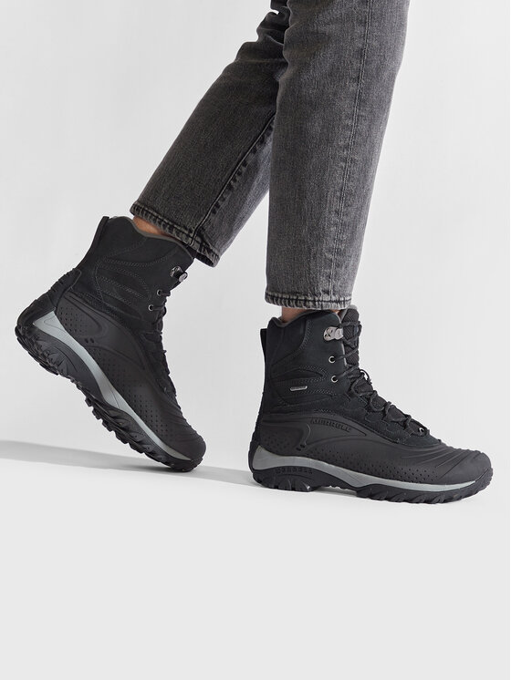 Merrell Śniegowce Merrell Thermo Frosty Tall Shell Wp J036431 Czarny