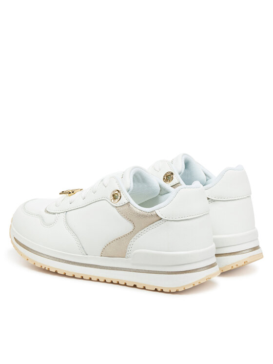 Tommy Hilfiger Snīkeri Tommy Hilfiger Low Cut Lace-Up Sneaker T3A9-33765-1355 M Balts